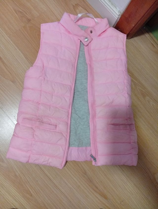 Chaleco rosa acolchado