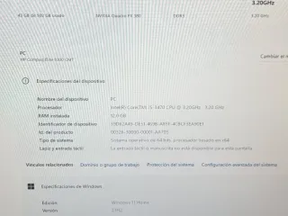 PC HP i5 12Gb 1Tb Windows11 Office