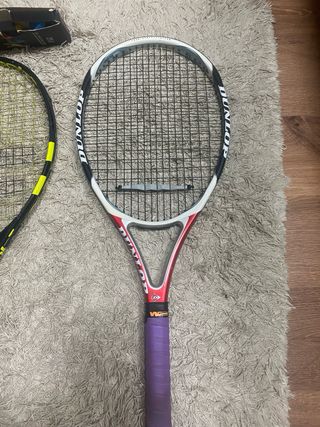 2 Raquetas Tenis Dunlop y Babolat + Macuto