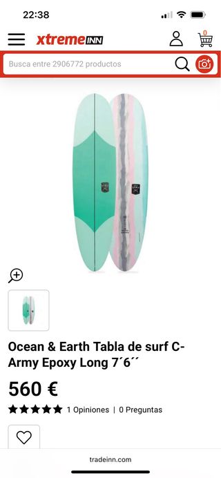 Tabla de surf 7'6 Ocean & Earth