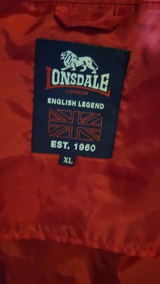 Giacca lonsdale K-Way rossa Taglia L