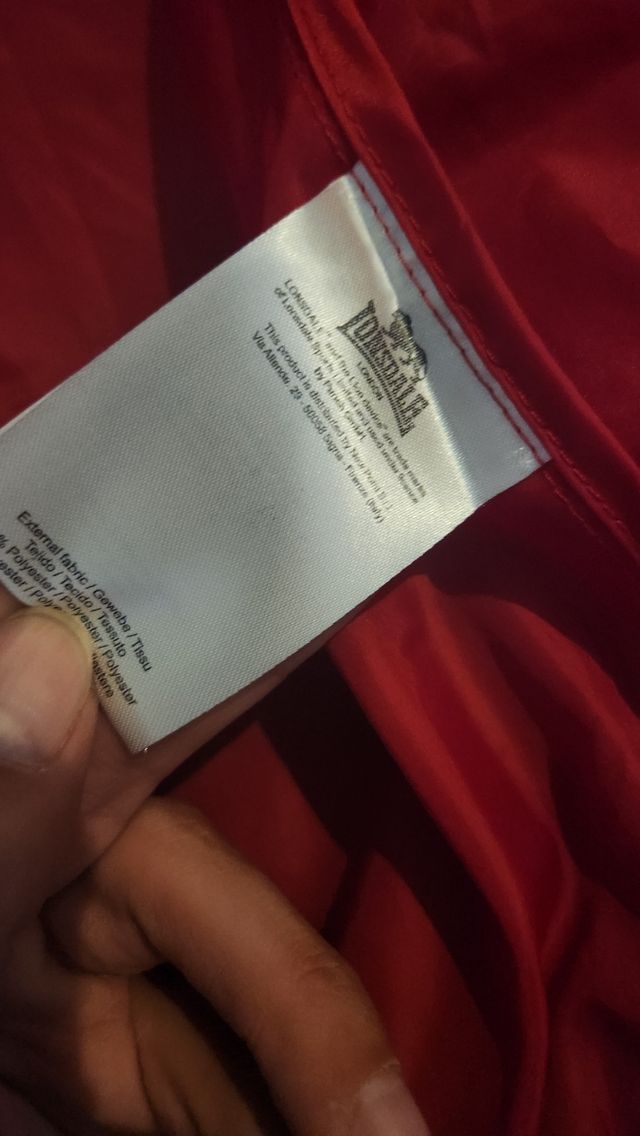 Giacca lonsdale K-Way rossa Taglia L