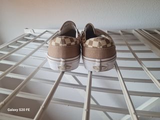 Zapatillas Vans Beige y Marrón Cuadros