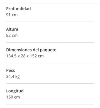 Sofá cama doble de Maisons du Monde - 150 cm