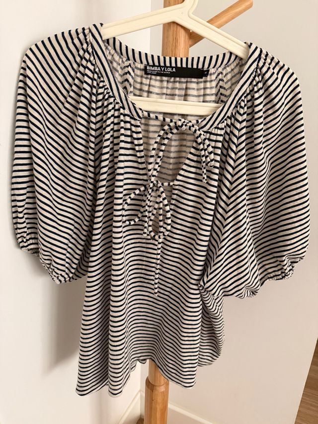 blusón amplio Bimba y Lola Rayas Talla M