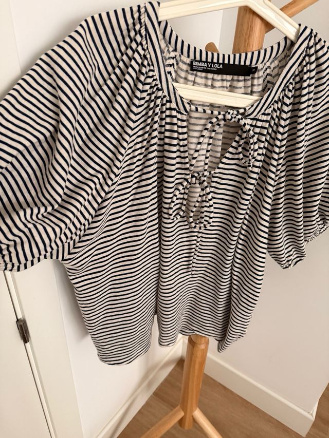 blusón amplio Bimba y Lola Rayas Talla M