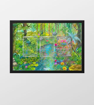 Cornice Pokemon Evoluzione Bulbasaur Arte 20x30