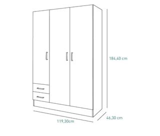 Armadio Composad 3 ante 2 cassetti