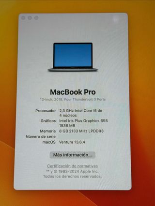 Apple MacBook Pro 13” 256/8GB Touch Bar 2018