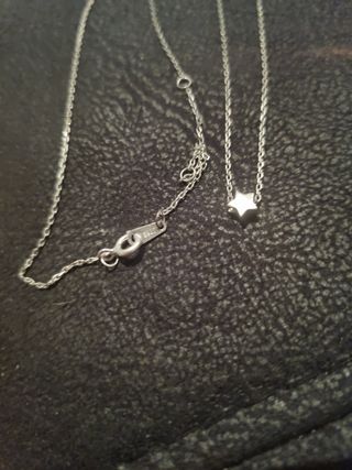 Cadena con colgante estrella plata