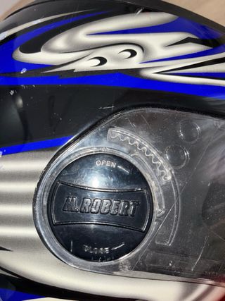 Casco de moto integral negro