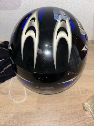 Casco de moto integral negro