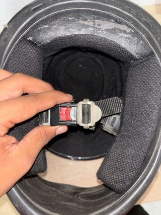 Casco de moto integral negro