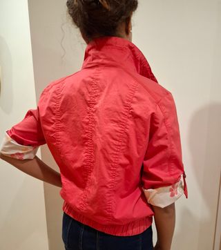 Cazadora niña coral/fucsia