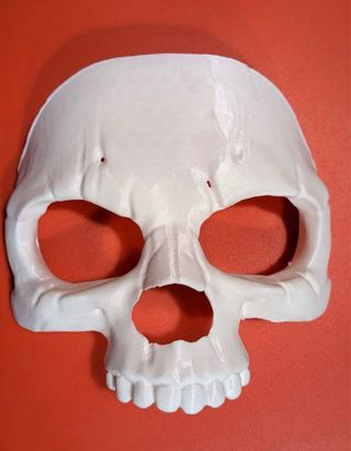 Maschera Teschio Halloween Bianco