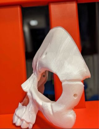 Maschera Teschio Halloween Bianco