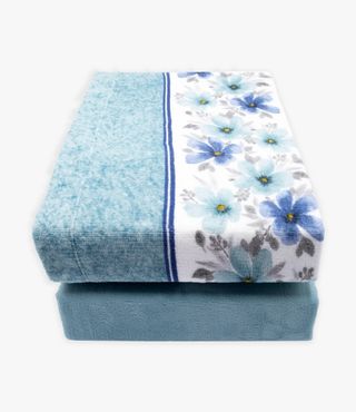 Conjunto de lençóis de inverno em coralina