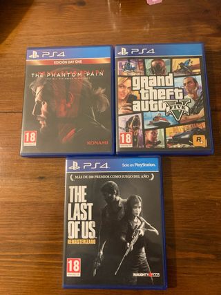 PS4 Juegos: Metal Gear, GTA V, The Last of Us