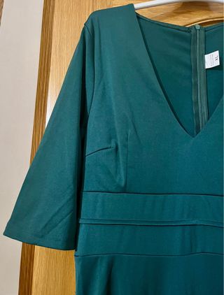 Vestido midi verde