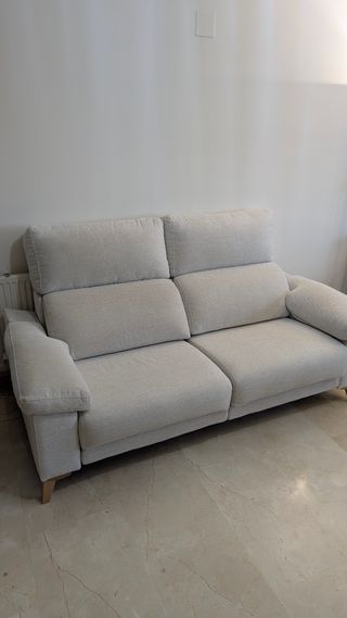 Sofá Tapigrama Piel Beige Aquaclean