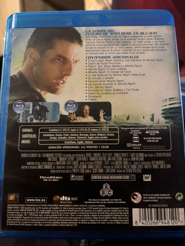 Minority Report Blu-ray