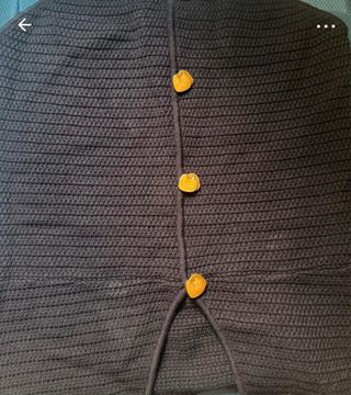 Top Zara palabra de honor botones dorados