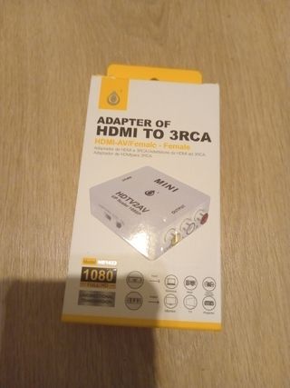 Adaptador de HDMI a 3RCA Mini UP Scaler 1080P