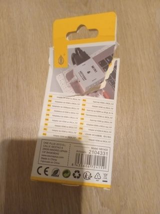 Adaptador de HDMI a 3RCA Mini UP Scaler 1080P