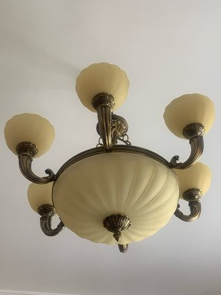 Lámpara de techo salón 6 brazos