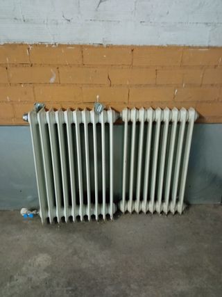 Radiadores de hierro fundido blancos