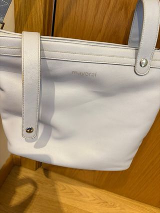 Bolso Mayoral azul claro con flecos