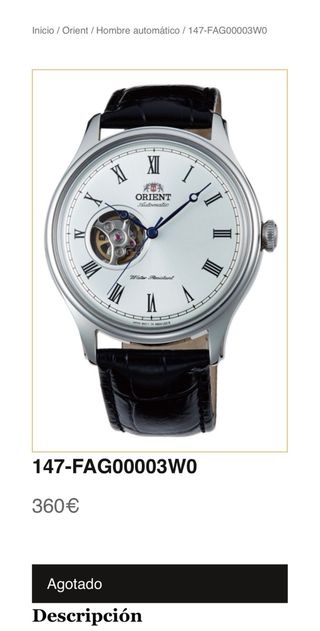Reloj Orient Bambino Automático