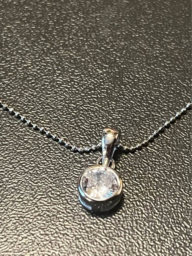 Collana punto luce zircone