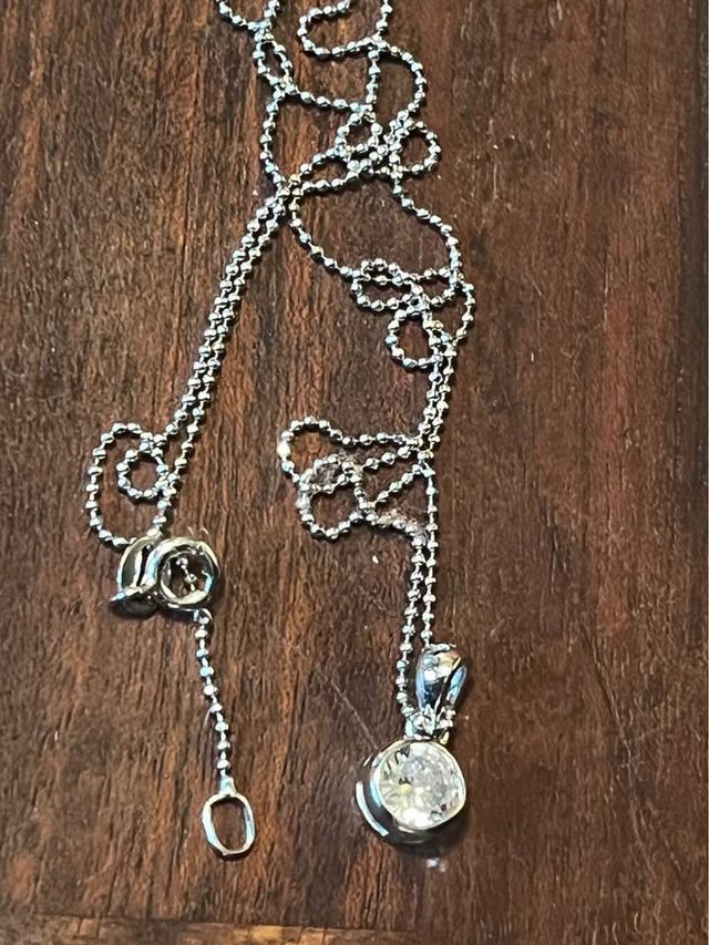 Collana punto luce zircone