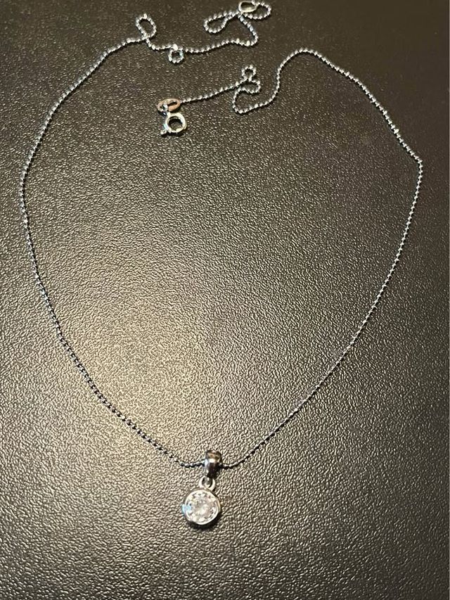 Collana punto luce zircone