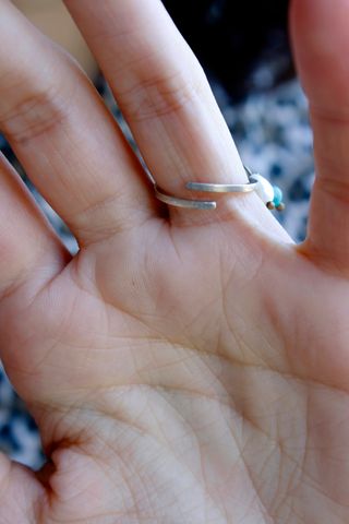Anillo Plata 925 con minerales naturales