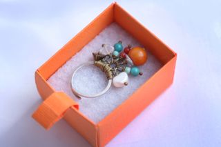 Anillo Plata 925 con minerales naturales