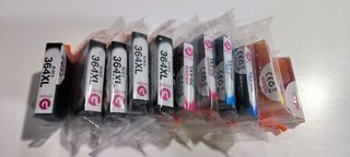 11 Cartuchos Tinta HP 364XL Negro Magenta Cyan