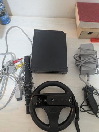 Nintendo Wii Console Nera + Volante