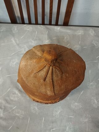 Pote decorativo em forma de saco de batatas