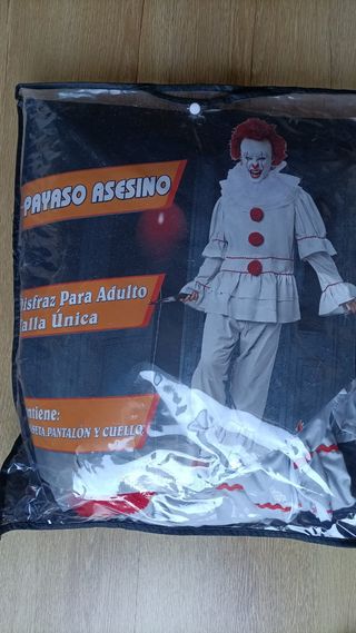 Disfraz Payaso Asesino Talla Única
hombre y mujer