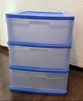 Cajonera de plástico con 3 cajones