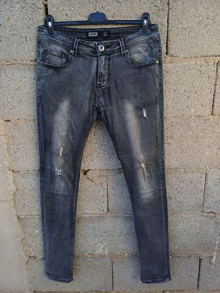 Pantalón vaquero Inside negro/gris T.40