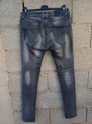 Pantalón vaquero Inside negro/gris T.40