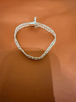 Pulsera de plata trenzada