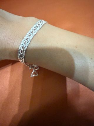 Pulsera de plata trenzada
