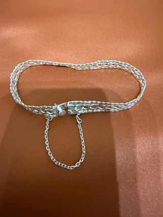 Pulsera de plata trenzada