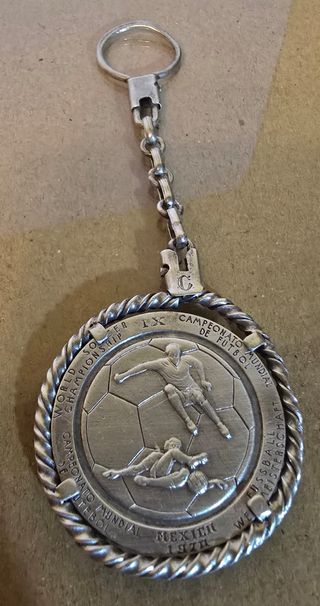 Medalla Mundial Fútbol México 1970 Plata