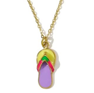 Cadena con colgante chancla acero 2.2cm