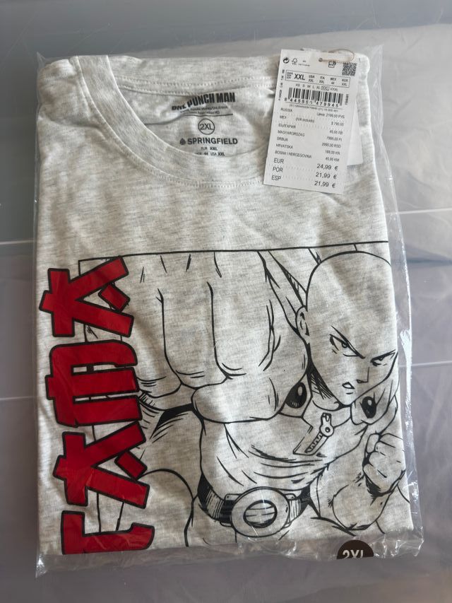 Camiseta Springfield One Punch Man Talla XXL